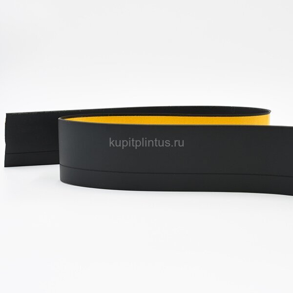 Заказать Гибкий плинтус напольный 65 мм ПГ65 черный самоклеющийся бухта 25м Заказать Гибкий плинтус напольный 65 мм ПГ65 черный самоклеющийся бухта 25м