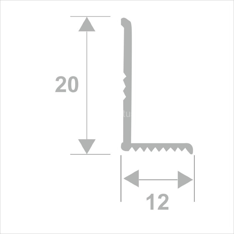 Заказать Алюминиевый внутренний уголок разнополочный 20х12 мм ПВ-206-05 бронза глянец 2.7 м Заказать Алюминиевый внутренний уголок разнополочный 20х12 мм ПВ-206-05 бронза глянец 2.7 м