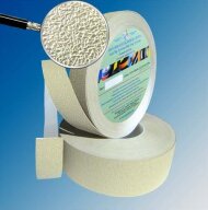 Лента виниловая водоотталкивающая самоклеящаяся Antislip System 25 мм Бежевая ролик 18,3 м