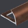 Заказать C-профиль для плитки алюминий 10 мм PV17-37 светло-коричневый Ral 8025 2,7 м 
