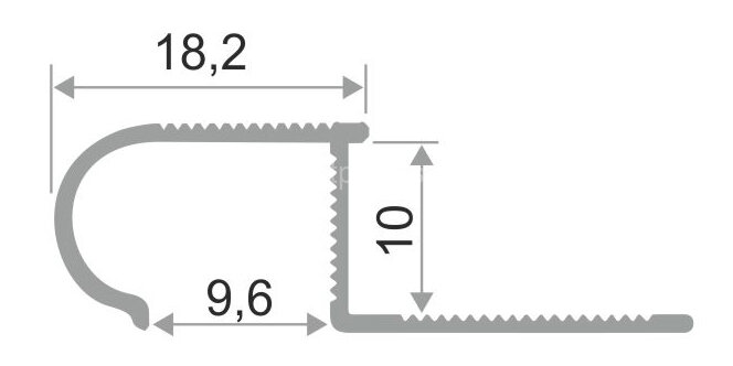 Заказать Профиль из алюминия фигурный ПО-04 Бронза матовая 2,7 м Заказать Профиль из алюминия фигурный ПО-04 Бронза матовая 2,7 м