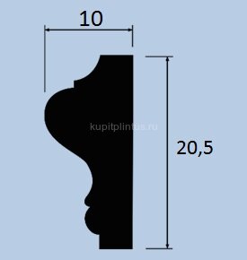 Заказать Молдинг 20,5х10 мм Hiwood LD20 из полистирола 2 м 