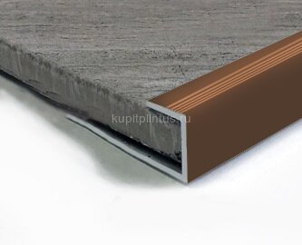 Заказать Профиль для ламината оконечный Panel L с рифлением алюминий 10 мм PV59-07 бронза блестящая 2,7 м Заказать Профиль для ламината оконечный Panel L с рифлением алюминий 10 мм PV59-07 бронза блестящая 2,7 м