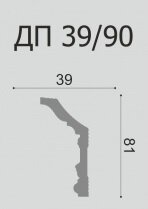 Заказать Потолочный плинтус 81х39 мм Де-Багет Декор ДП 39/90 белый 2 м Заказать Потолочный плинтус 81х39 мм Де-Багет Декор ДП 39/90 белый 2 м