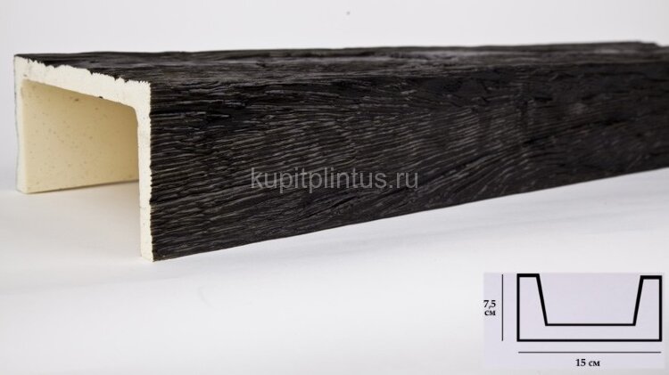 Заказать Декоративная балка из полиуретана 75х150 мм Уникс Славянский стиль СС2 Темная олива 3 м Заказать Декоративная балка из полиуретана 75х150 мм Уникс Славянский стиль СС2 Темная олива 3 м