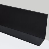 Гибкий плинтус напольный 65 мм ПГ65 черный самоклеющийся бухта 3м