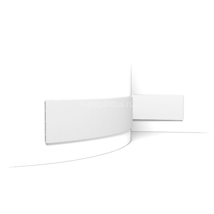 Заказать Напольный плинтус гибкий Orac Decor DUROPOLYMER SX207 83х20 мм белый 200 см 