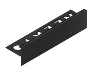 Профиль лестничный F-образный алюминиевый 10 мм NEEXY PV53-18 MBL черный матовый 2.7 м