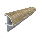 Внутренний угловой профиль алюминиевый 14х14 мм MP 69 22-Дуб натуральный 2,7 м