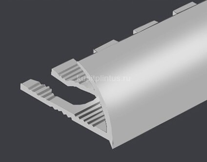 Заказать Гибкий C-профиль алюминиевый для плитки 8 мм PV10-00 натуральный 2,7 м 