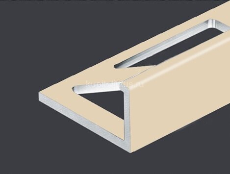 Заказать L-образный профиль алюминиевый 10 мм PV02-26 светло-бежевый Ral 1015 2,7 м Заказать L-образный профиль алюминиевый 10 мм PV02-26 светло-бежевый Ral 1015 2,7 м
