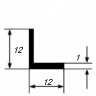 Заказать Уголок из алюминия 12х12х1 мм равносторонний 3 м Заказать Уголок из алюминия 12х12х1 мм равносторонний 3 м