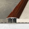 Одноуровневый порог алюминий скрытое крепление 32 мм Effector A66-2402 Красное Дерево Того 2,7 м