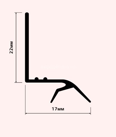 Заказать Профиль-стык подплиточный (просиаластрип) Cezar для ванны 1,83 м 