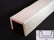 Декоративная балка из полиуретана 60х120 мм Уникс Модерн М12 Под покраску 3 м