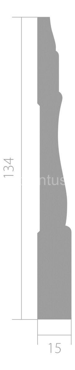 Заказать Плинтус напольный ЛДФ 15х134 мм Ultrawood Base 003 2,44 м 