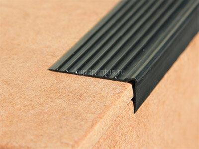 Заказать Угловой резиновый профиль противоскользящий Евроступень У-50 черный 12 м Заказать Угловой резиновый профиль противоскользящий Евроступень У-50 черный 12 м
