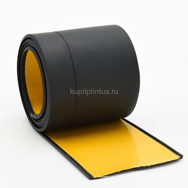 Заказать Гибкий плинтус напольный 65 мм ПГ65 черный самоклеющийся бухта 6м Заказать Гибкий плинтус напольный 65 мм ПГ65 черный самоклеющийся бухта 6м