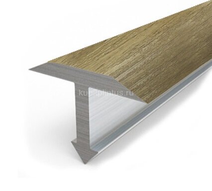 Заказать Профиль Т-образный из ламинированного алюминия Т-14 Л Дуб нордик 2,7 м 
