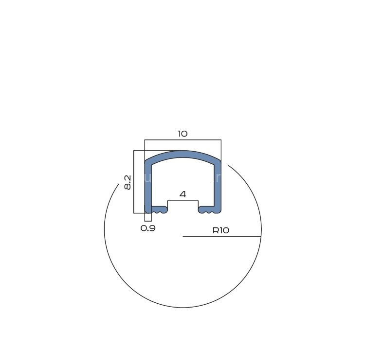 Заказать П-профиль вставка алюминиевый 10х8.2 мм NEEXY PV104-15 RG розовый блестящий 2.7 м Заказать П-профиль вставка алюминиевый 10х8.2 мм NEEXY PV104-15 RG розовый блестящий 2.7 м