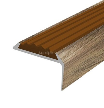 Заказать Порог угловой с коричневой резиновой вставкой Д01 КД Дуб венский 2,7 м Заказать Порог угловой с коричневой резиновой вставкой Д01 КД Дуб венский 2,7 м