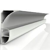 Потолочный плинтус под гипсокартон с подсветкой 60х36 мм Мега-Трейд 2501 белый муар RAL 9016 3 м