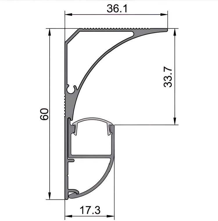 Заказать Потолочный плинтус под гипсокартон с подсветкой 60х36 мм Мега-Трейд 2501 белый муар RAL 9016 3 м Заказать Потолочный плинтус под гипсокартон с подсветкой 60х36 мм Мега-Трейд 2501 белый муар RAL 9016 3 м
