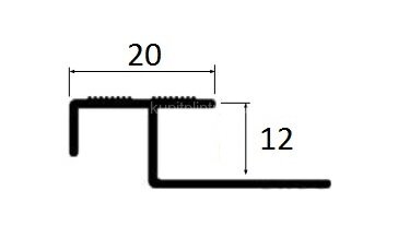 Заказать Алюминиевый профиль лестничный 20х12 мм PV58-15 розовый блестящий 2,7 м Заказать Алюминиевый профиль лестничный 20х12 мм PV58-15 розовый блестящий 2,7 м