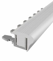 Противоскользящий профиль с резиновой вставкой 22 мм MP 70 PG гибкий серый 2,7 м Противоскользящий профиль с резиновой вставкой 22 мм MP 70 PG гибкий серый 2,7 м