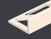 L-образный профиль алюминиевый 10 мм PV02-25 слоновая кость Ral 1013 2,7 м L-образный профиль алюминиевый 10 мм PV02-25 слоновая кость Ral 1013 2,7 м