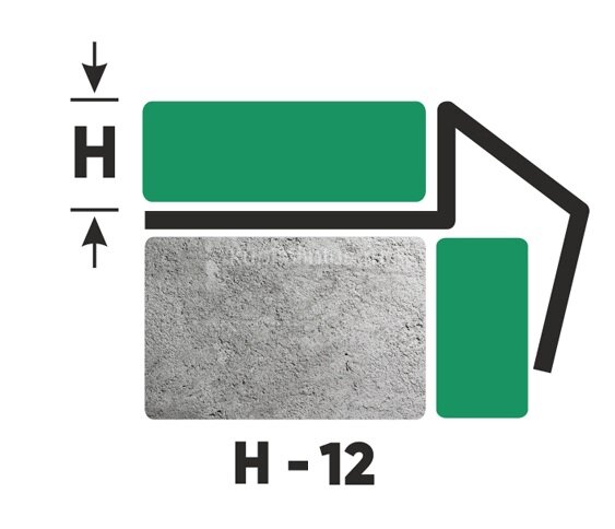 Заказать Наружний профиль из нержавеющей стали для плитки 12 мм FX 12 GS золото сатинированное 2,7 м 