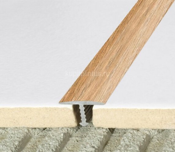 Заказать Т-образный профиль алюминий 13 мм Effector A54 0920 Дуб Натуральный 2,5 м 