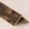 Латунный уголок 20х20 мм ЛПН-20х20 латунный старая бронза 2,7 м