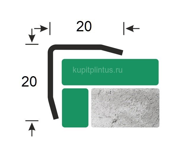 Заказать Уголок из нержавеющей стали равнополочный ПБ 20х20 скошенный полированный 3 м Заказать Уголок из нержавеющей стали равнополочный ПБ 20х20 скошенный полированный 3 м