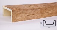 Декоративная балка из полиуретана 75х150 мм Уникс Славянский стиль СС2 Светлый дуб 3 м Декоративная балка из полиуретана 75х150 мм Уникс Славянский стиль СС2 Светлый дуб 3 м