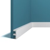 Напольный плинтус 20х50 мм Перфект Плюс P80 белый 2 м Напольный плинтус 20х50 мм Перфект Плюс P80 белый 2 м