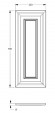 Заказать Дверная накладная панель Orac Decor Duropolymer D504 550х220 мм 
