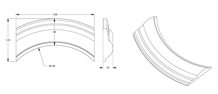 Заказать Угловой элемент для молдинга Orac Decor Purotouch P801C 198х110 мм Заказать Угловой элемент для молдинга Orac Decor Purotouch P801C 198х110 мм