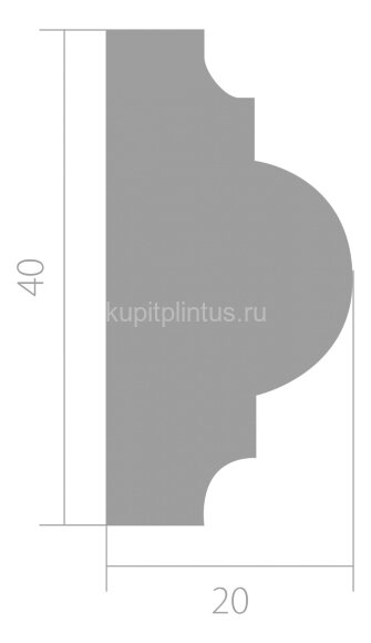 Заказать Молдинг ЛДФ 20х40 мм Ultrawood U 021 2,44 м 