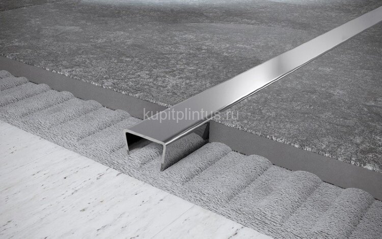 Заказать Стальной П-профиль 8х30 мм FUB 8х30 P полированная сталь 2,7 м 