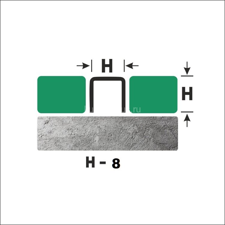 Заказать Стальной П-образный профиль 8х8 мм FU 8 P полированная сталь 2,7 м 