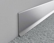 Напольный плинтус пристеночный алюминиевый ПТ-60 алюминий серебро 3 м Напольный плинтус пристеночный алюминиевый ПТ-60 алюминий серебро 3 м