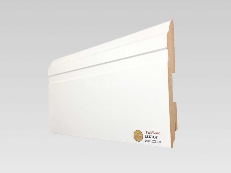 Заказать Напольный плинтус МДФ Teckwood Белый Вектор 140х16 мм 2.15 м Заказать Напольный плинтус МДФ Teckwood Белый Вектор 140х16 мм 2.15 м