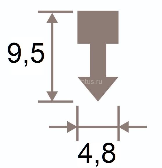 Заказать Латунная вставка-разделитель 10х5 мм шлифованная AD10 3м 