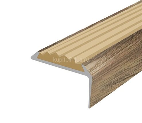Заказать Порог угловой с бежевой резиновой вставкой Д01 КД Дуб венский 2,7 м Заказать Порог угловой с бежевой резиновой вставкой Д01 КД Дуб венский 2,7 м