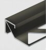 Алюминиевый профиль для плитки внешний Квадрат 14х14 мм PV72-18 черный матовый 2,7 м