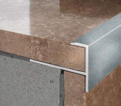 Алюминиевый F-профиль гибкий 10 мм ПФ-10-38 светло-серый муар 2.7 м Алюминиевый F-профиль гибкий 10 мм ПФ-10-38 светло-серый муар 2.7 м