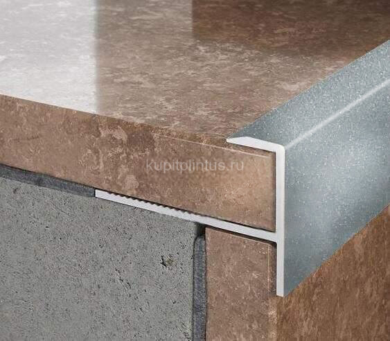 Заказать Алюминиевый F-профиль гибкий 10 мм ПФ-10-38 светло-серый муар 2.7 м Заказать Алюминиевый F-профиль гибкий 10 мм ПФ-10-38 светло-серый муар 2.7 м