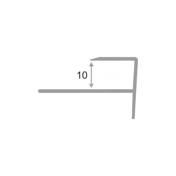 Заказать Алюминиевый F-профиль гибкий 10 мм ПФ-10-38 светло-серый муар 2.7 м Заказать Алюминиевый F-профиль гибкий 10 мм ПФ-10-38 светло-серый муар 2.7 м