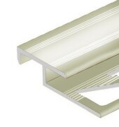 Алюминиевый профиль лестничный 20х12 мм PV58-17 титан блестящий 2,7 м